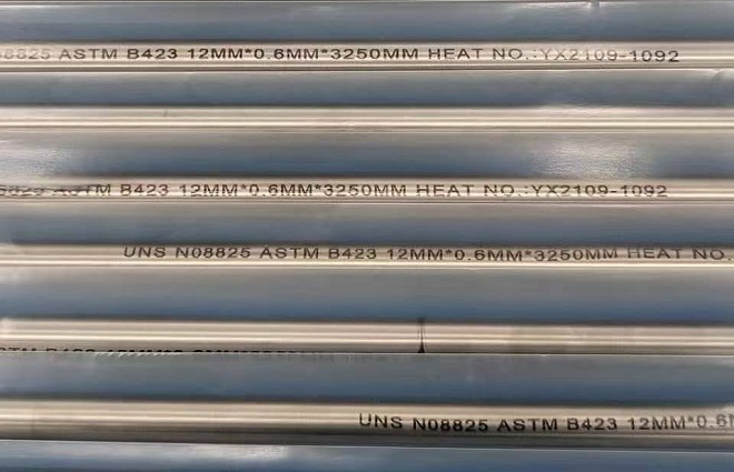 ASTM B423 UNS N08825(Incoloy 825) seamless tubes