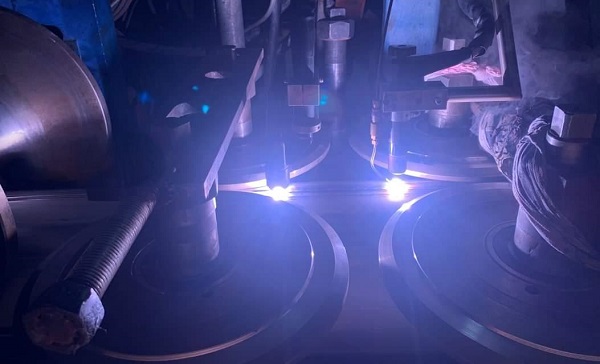 Laser welding process for ss tubes.