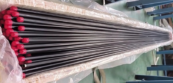 SS 316L tubing with PVC coating.