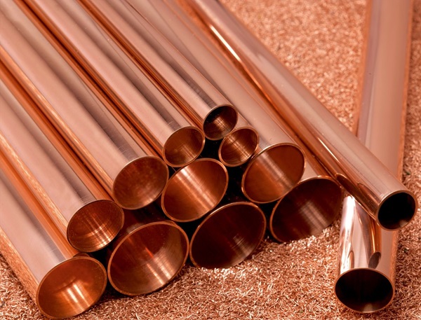 Various sizes of ASTM B88 copper tubes.