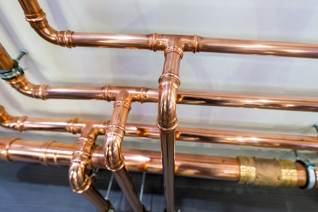 UNS C12200 copper tubes & fittings.